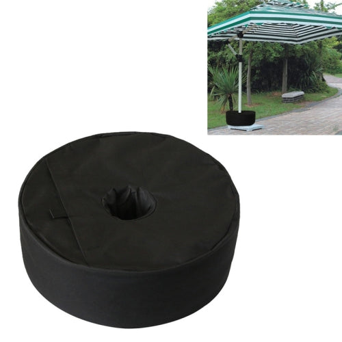 Large Outdoor Round Umbrella Support Frame Fixed Sandbag Windproof Stable Bag(Black)