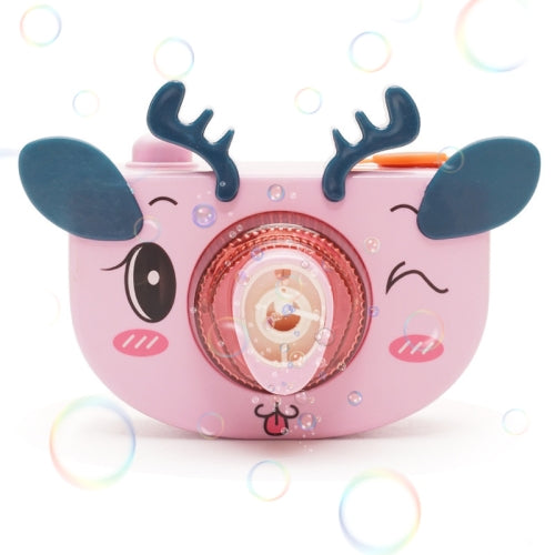 Children Cute Pet Automatic Camera Bubble Machine Electric Toy(Deer)