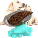 Pet Slow Food Bowl Large Dog Feeder Dog Food Bucket(Blue)