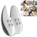 Cervical Massager Waist Shoulder Back Electric Multi-function Massage Pillow Home Body Massage Cushion CN Plug(Dark Gray)