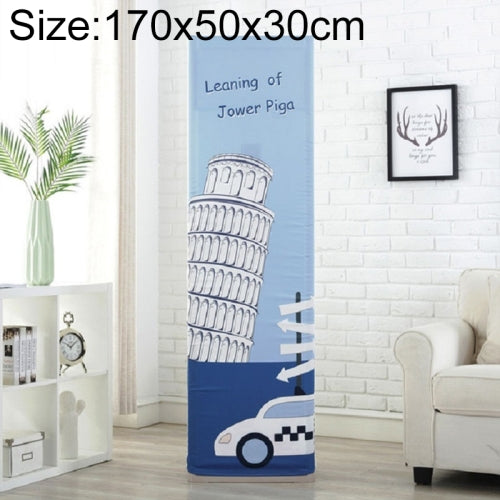 Simple Vertical Cabinet Type All Inclusive Air Conditioning Fabric Dust Cover, Size:170x50x30cm, Style:Tall Building