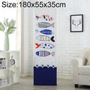Simple Vertical Cabinet Type All Inclusive Air Conditioning Fabric Dust Cover, Size:180x55x35cm, Style:Fish Bone
