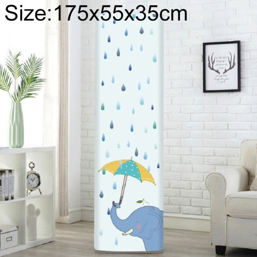 Simple Vertical Cabinet Type All Inclusive Air Conditioning Fabric Dust Cover, Size:175x55x35cm, Style:Raindrop