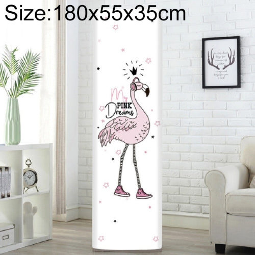 Simple Vertical Cabinet Type All Inclusive Air Conditioning Fabric Dust Cover, Size:180x55x35cm, Style:Little Princess