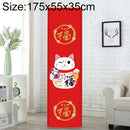 Simple Vertical Cabinet Type All Inclusive Air Conditioning Fabric Dust Cover, Size:175x55x35cm, Style:Lucky Cat