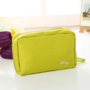 Casual Multifunctional Print Zipper Closure Square Cosmetic Bag(Green)