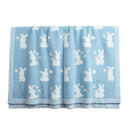 Baby Cartoon Rabbit Infants Blanket(Blue)