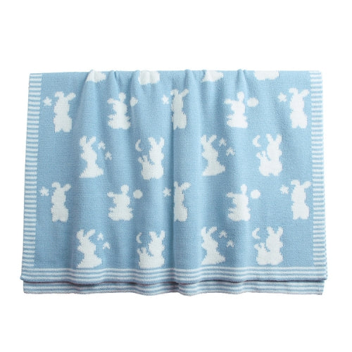 Baby Cartoon Rabbit Infants Blanket(Blue)
