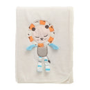 Cartoon Animals Coral Fleece Soft Baby Blanket(Lion)