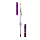 Sequins Nail Art Brush Drawing Carving Pen Design Manicure Tool UV Gel Decoration Tools(Purple)