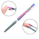 Double Head Cuticle Pusher Chameleon Tweezers Multifunctional Manicure Tools(ST01)