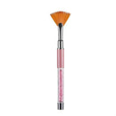 Simple Fan-shaped Nail Brush Acrylic Painting Pen Manicure Nail Art Tool(Pink)