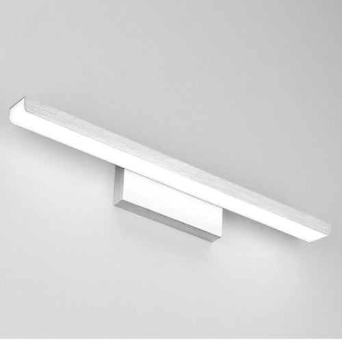 24W 61cm White Light LED Dressing Light Simple Toilets Bathroom Mirror Light Decoration Lamps(Brush Silver)