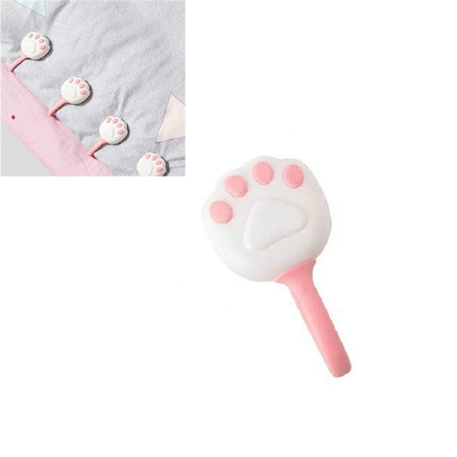 10 PCS One-piece Quilt Cat Paw Quilt Holder Bed Sheet Clip Non-slip Household Cover Quilt(Pink)
