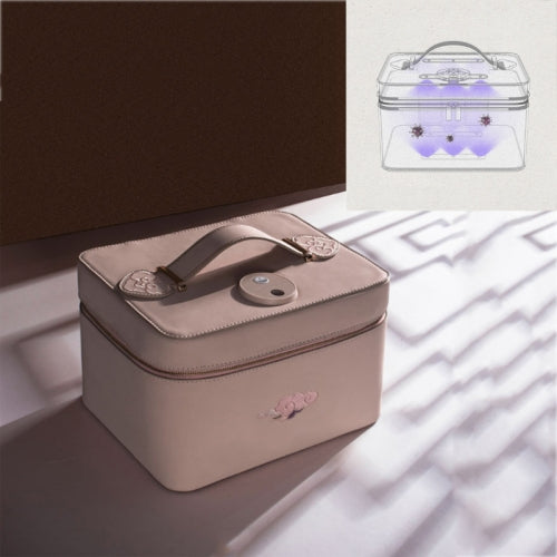 LED Ultraviolet Disinfection Bag Mummy Bag Portable Mini Mobile Phone Bottle Nipple Sterilization Bag, Colour:Cherry Pink