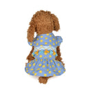 Sweet Summer Cute Pet Dress Pet Dot Fringe Skirt, Size:L(Blue)