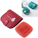 Portable Pill Medicine Storage Box Travel Pill Case Bag Organizer, Color:Red Medicine Box + Medicine Bag