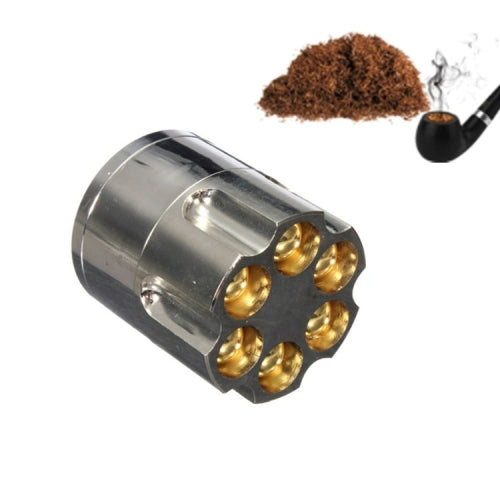 Three-layer Zinc Alloy Manual Cigarette Crusher Bullet Shape Tobacco Grinder