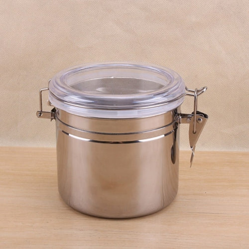 Stainless Steel Sealed Can Coffee Pot Storage Tank with Lid Cover, Size:Small 750ml