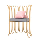 Nordic Minimalist Bedroom Chair Personality Cafe Table and Chair Art Dining Room Chair(Armchair)