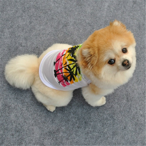 Dog Summer Full Polyester Cool Vest, Size:XS(White)