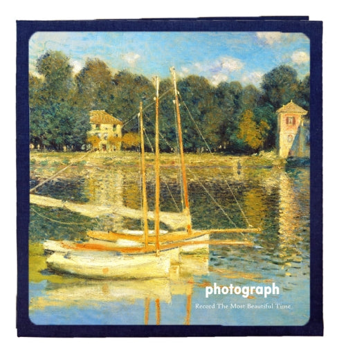 Art Retro DIY Pasted Film Photo Album Family Couple Commemorative Large-Capacity Album, Colour:18 inch Bridge Of Argenteuil(30 White Card Inner Pages)