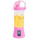 2 PCS Juicer Cup Electric Mixer Bottle USB Rechargeable Blender, Capacity:380ml(Pink)