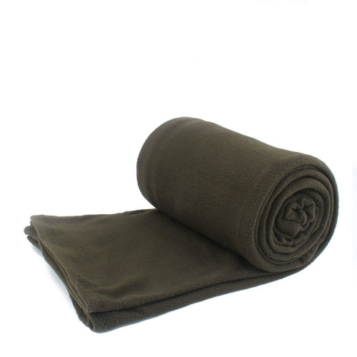 Outdoor Fleece Sleeping Bag Camping Trip Air Conditioner Dirty Sleeping Bag Separated By Knee Blanket During Lunch Break Thickened (Army Green)