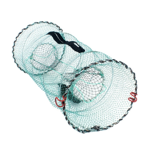 Spring Crab Cage Fishing Net Round Folding Fishing Net(Small)