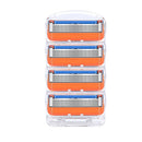 2 Packs Manual Eazor Heads Five-Layer Razor Blades(Orange)