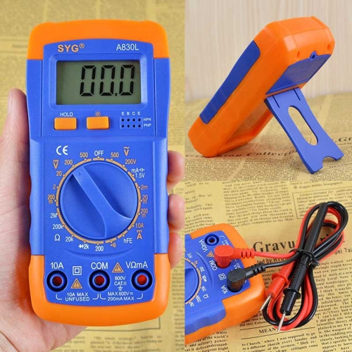 A830L Protection Luminous Multi-purpose Capacitance Meter Digital Multimeter