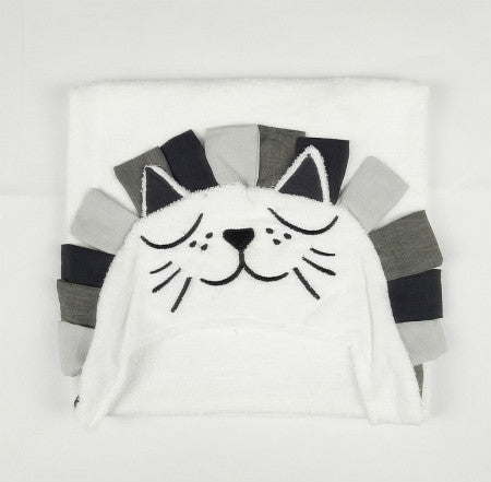 Baby Bath Towel Cotton Hooded Towel One Piece Solid Lion Kids Towel Hooded Blanket Infant Stuff(Lion king)