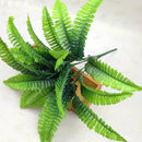 3 Branches Simulation Fern Grass Plant Artificial Fern Persian Leaves Home Wedding Shop Decoration(Green)