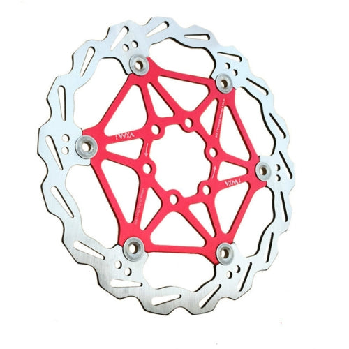 VXM Bicycle Mountain Bike Floating Brake Disc Brake 160mm(Red)