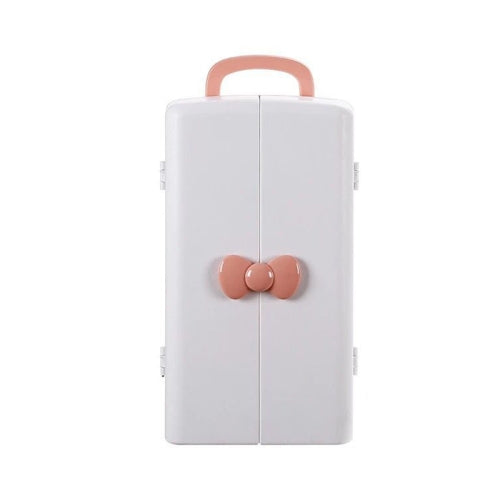 YB8289 Cosmetic Storage Box Dustproof Portable Skin Care Products Drawer Rack(Pink)