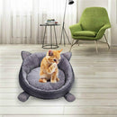 Autumn and Winter Warm Thickening Plush Pet Dog Cat Sleeping Nest, Size:M(Gray)