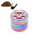 Creative Colorful Smoke Grinder Zinc Alloy Four-layer Grinder(Skull)