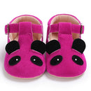 Summer Girl Baby First Walkers Shoes Cute Panda Animal Fashion Toddler Shoes(Magenta)