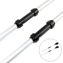 2 PCS Rubber Boat Paddle Connection Tube Universal Connector Boat Accessories for 26-28mm Rod(Black)