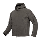 Fleece Warm Men Thermal Breathable Hooded Coat, Size:S (Gray)
