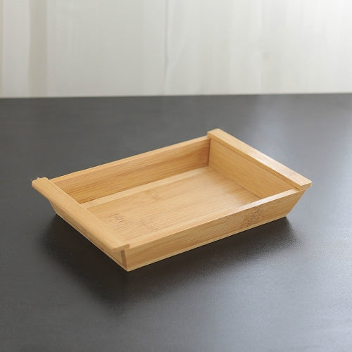Small Groceries Rectangular Bamboo Wooden Pallets Creative Home Desktop Fruit Platter Restaurant Trays