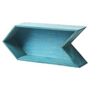 Simple Retro Old Wooden Arrow Shaped Home Living Room Bar Wall Decoration, Size:Small(Blue)