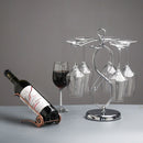 Circle Shaped Iron Inverted Wine Glass Holder Creative Home Living Room Bar Wine Holder