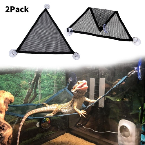 2 PCS Chameleon Reptile Lizard Landscaping Avoiding Hanging Swing Pet Hammock(M)