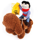 Creative Cowboy Riding Halloween Funny Funny Dress Up Pet Clothes, Size: L(With Money Bag)