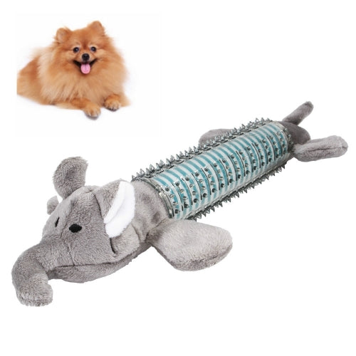 2 PCS Dog Molar Tooth Cleaning Rubber Sound Small and Medium Dog Bite Toy(Grey )