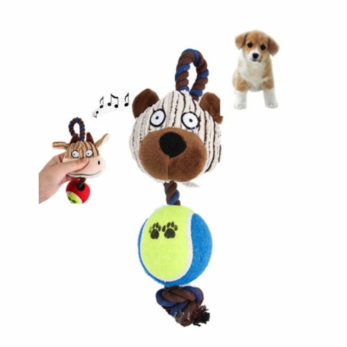 Dog Molars Bite Venting Pet Sounding Toys Pet Toy Supplies(Bear )