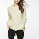 Loose Turtleneck Thin Sweater, Size: XL(Yellow)