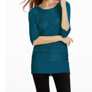 Bat Sleeve Solid Color Turtleneck Sweater, Size: XL(Blue)