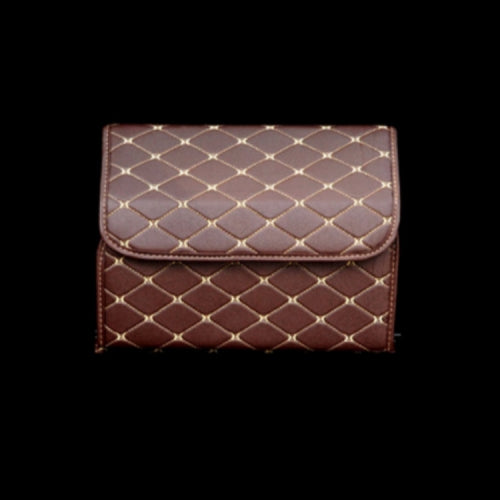 Car Anti-skid Trunk Box Foldable Multi-function Car Storage Box, SIZE:L(Coffee)